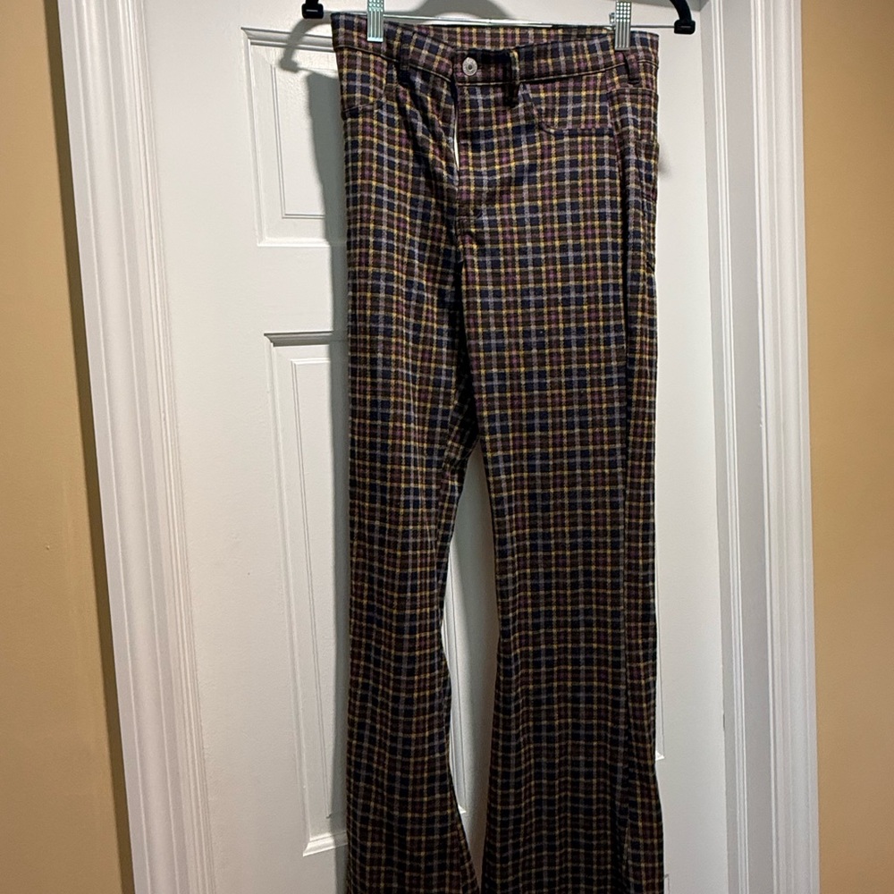 American Eagle Outfitters Multicolor Plaid Corduroy Pants